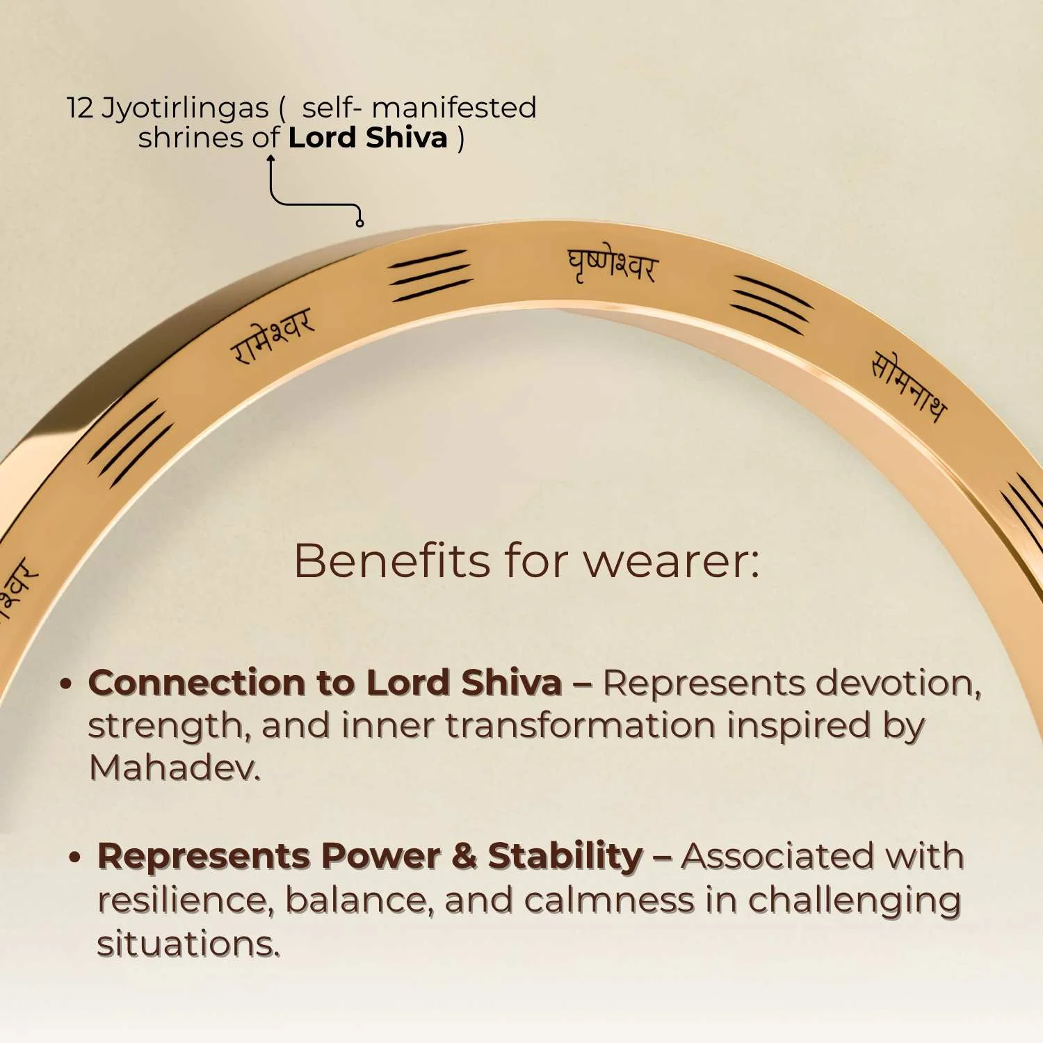 12 Jyotirling MicroCarved Thick Round Kada - Image 9
