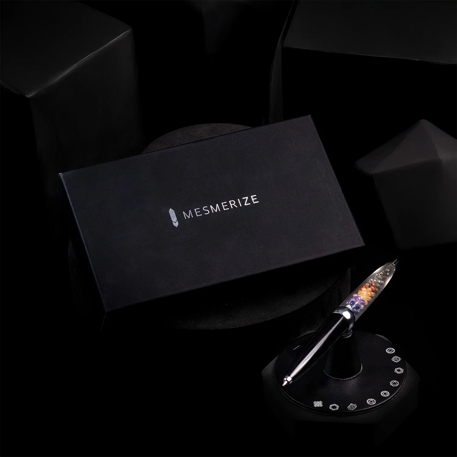 9 Chakra MagSpin Rotating Desk Pen with DryFlow Ink - Image 11