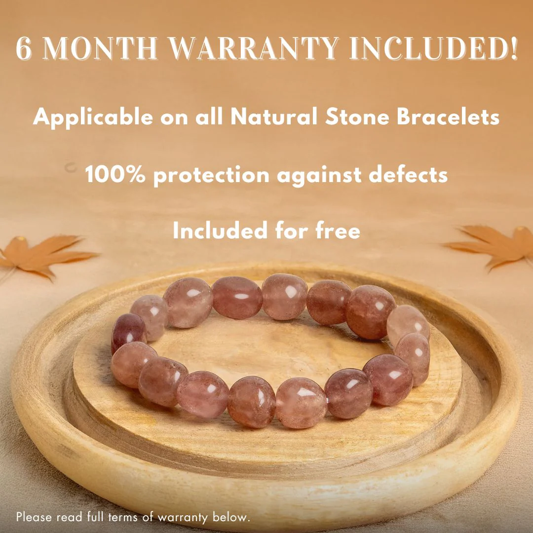 Amethyst Tumble Natural Stone Elastic Bracelet - Image 5