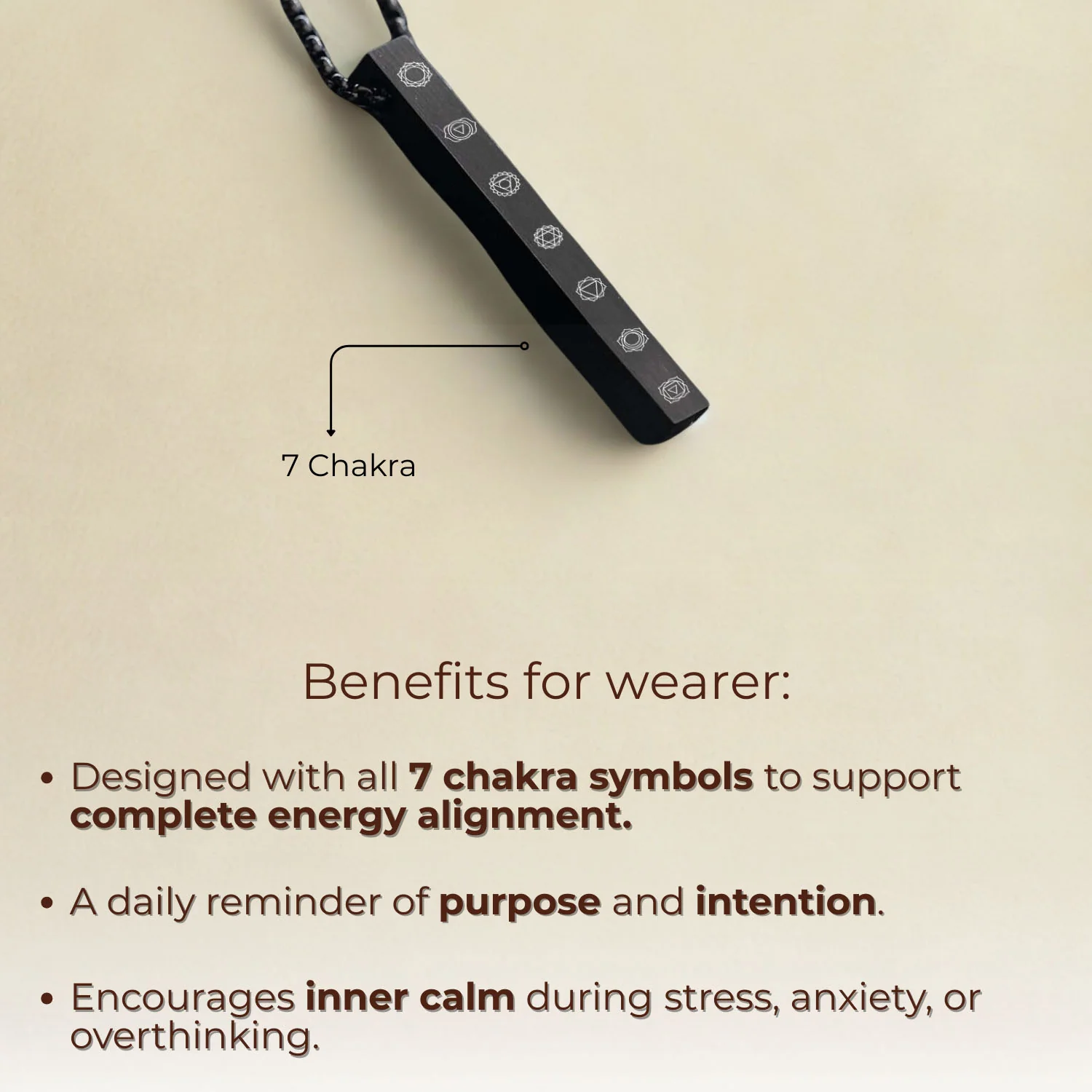 Balance 7 Chakra Bar Necklace - Image 2