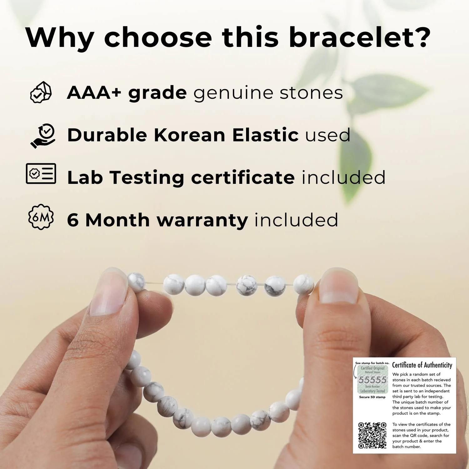 Pure Clear Quartz Natural Stone Bracelet - Image 13
