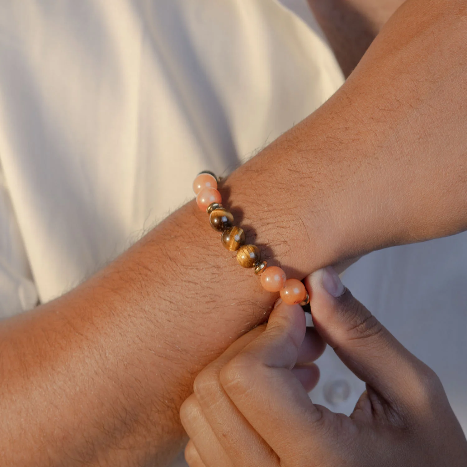 Dhanyog Wealth Attraction Natural Stone Bracelet - Image 13
