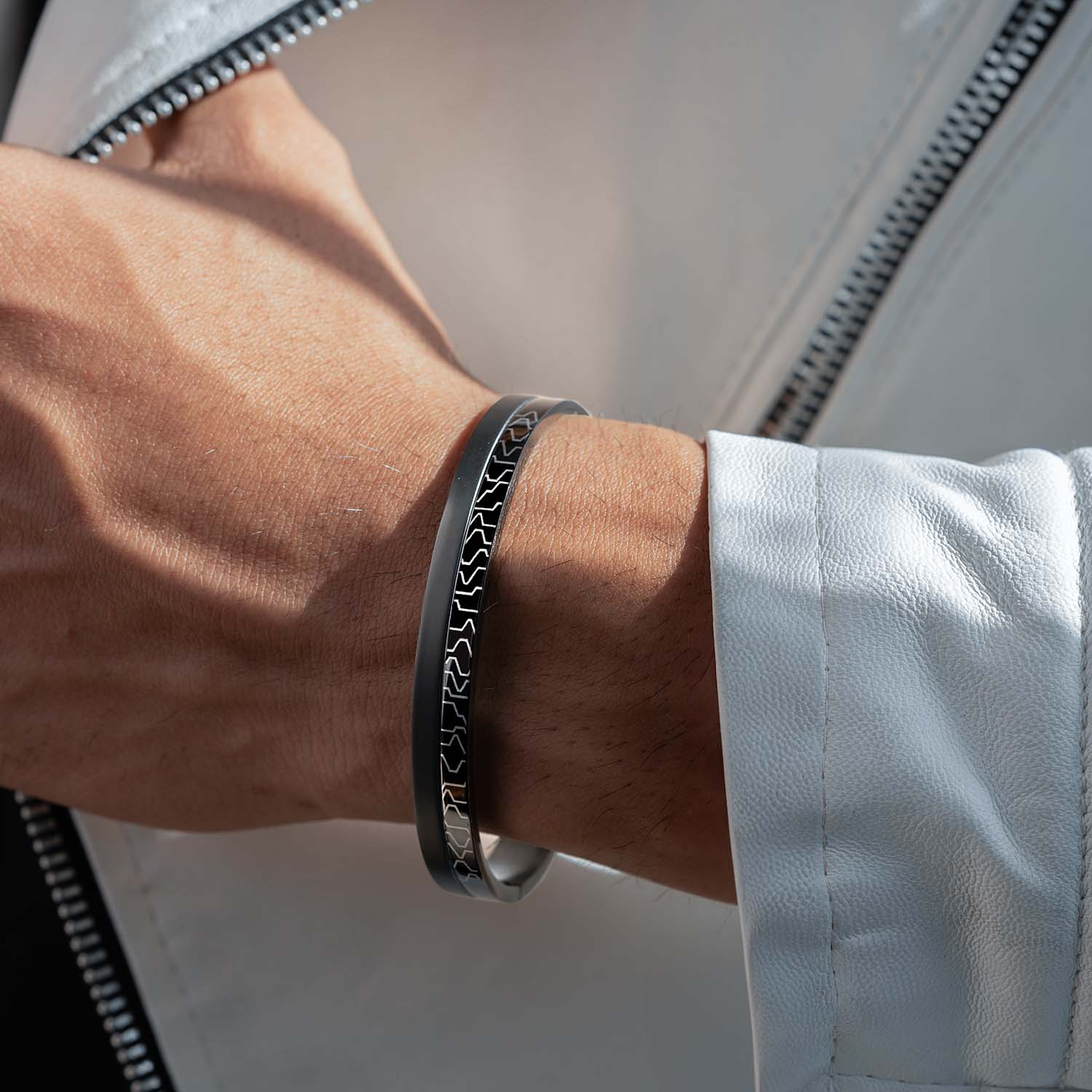Electro Circuits Oval Kada Bracelet - Image 2