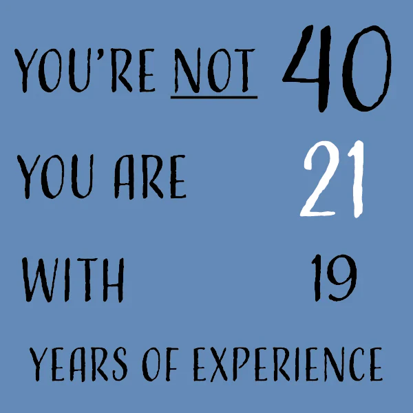 fortieth Birthday Card