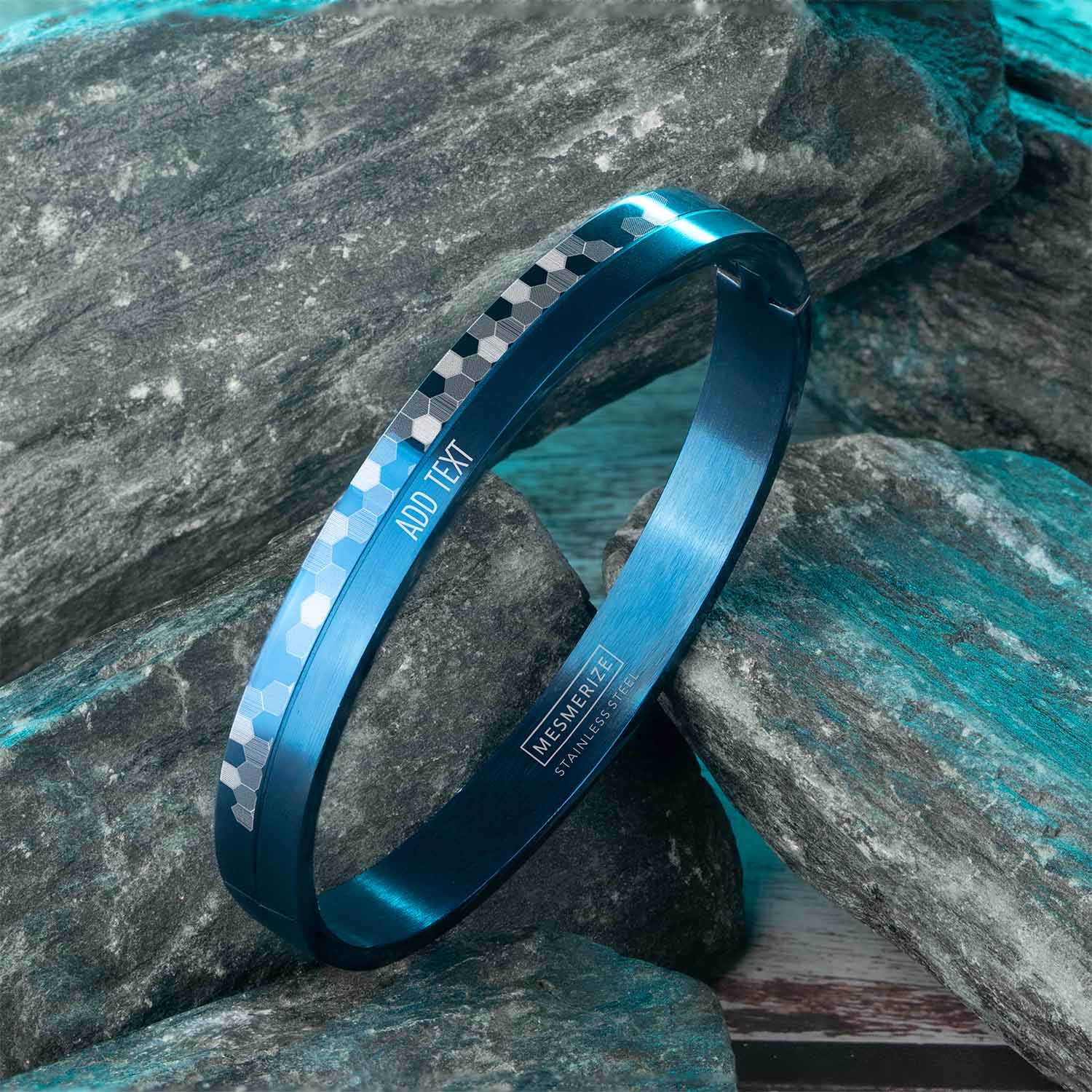Hex Matrix Oval Kada Bracelet - Image 19