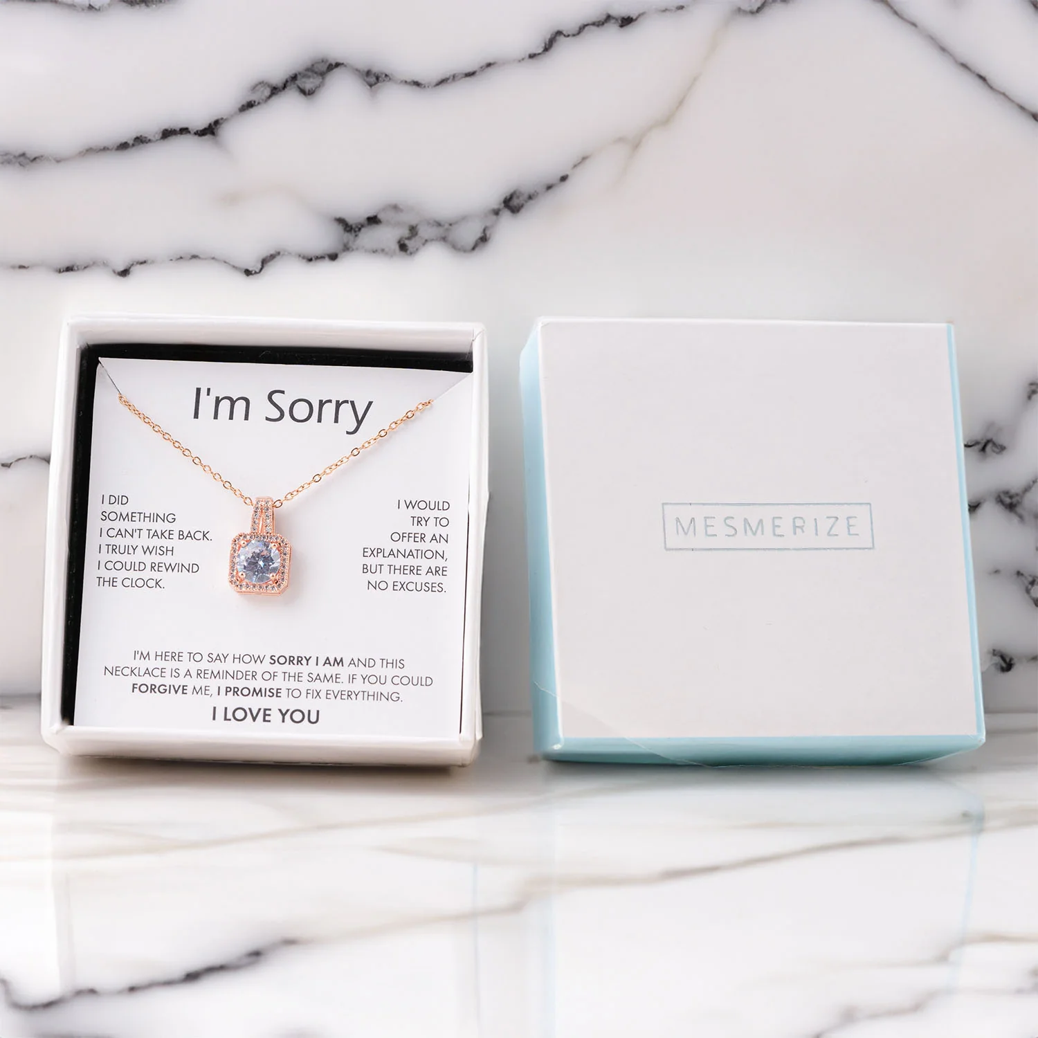 I Am Sorry Card With Necklace For Women - Image 16