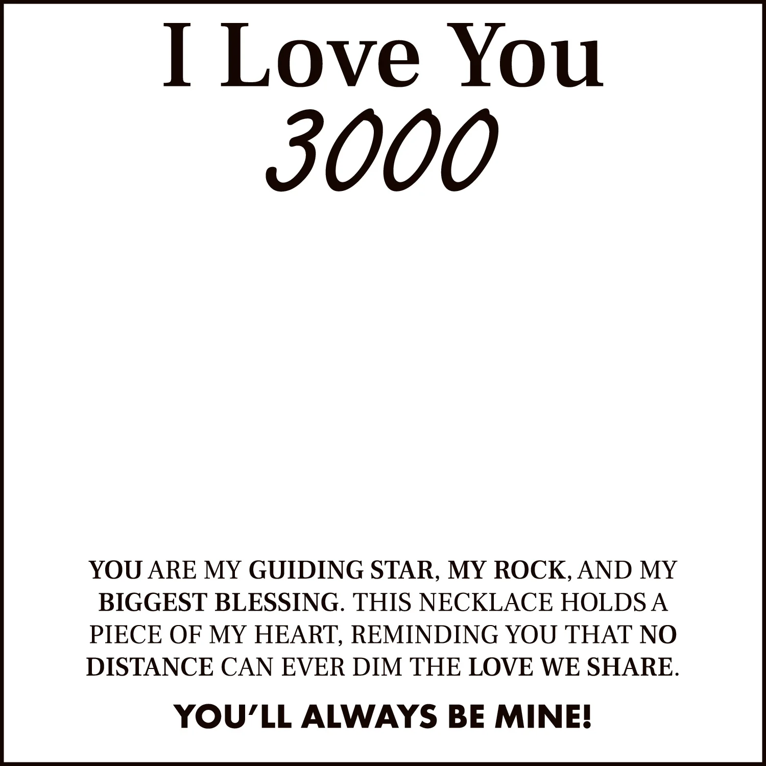I Love You 3000 Card With Necklace For Women - Image 42