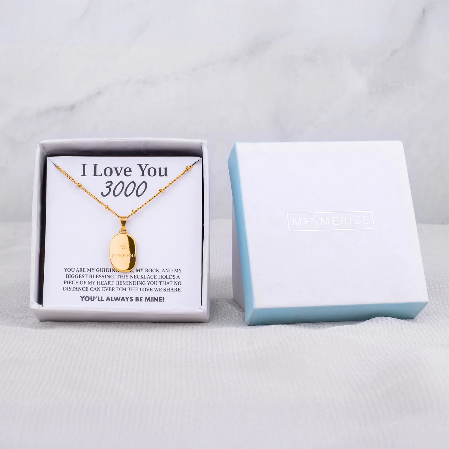 I Love You 3000 Card With Necklace For Women - Image 44