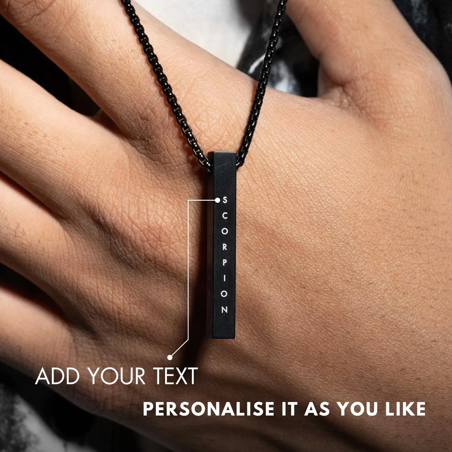 I Love You Card With Necklace For Men - Image 2
