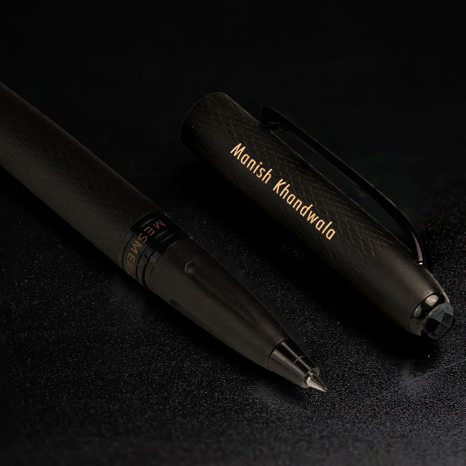 Matte Black Diary with Matte Black Onyx MagSnap Roller Ball Pen with Stylus - Image 7