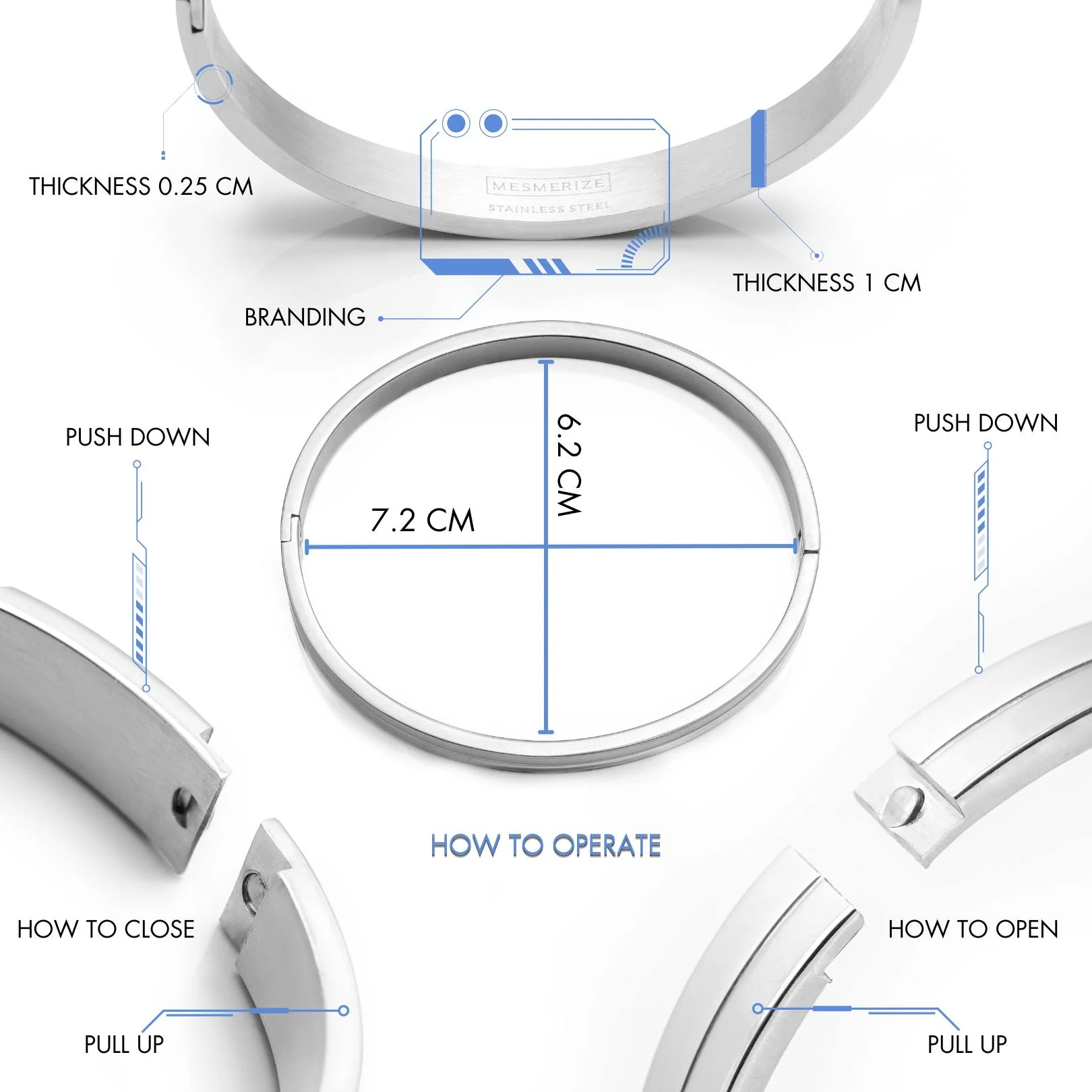Apollo Oval Kada Bracelet - Image 13