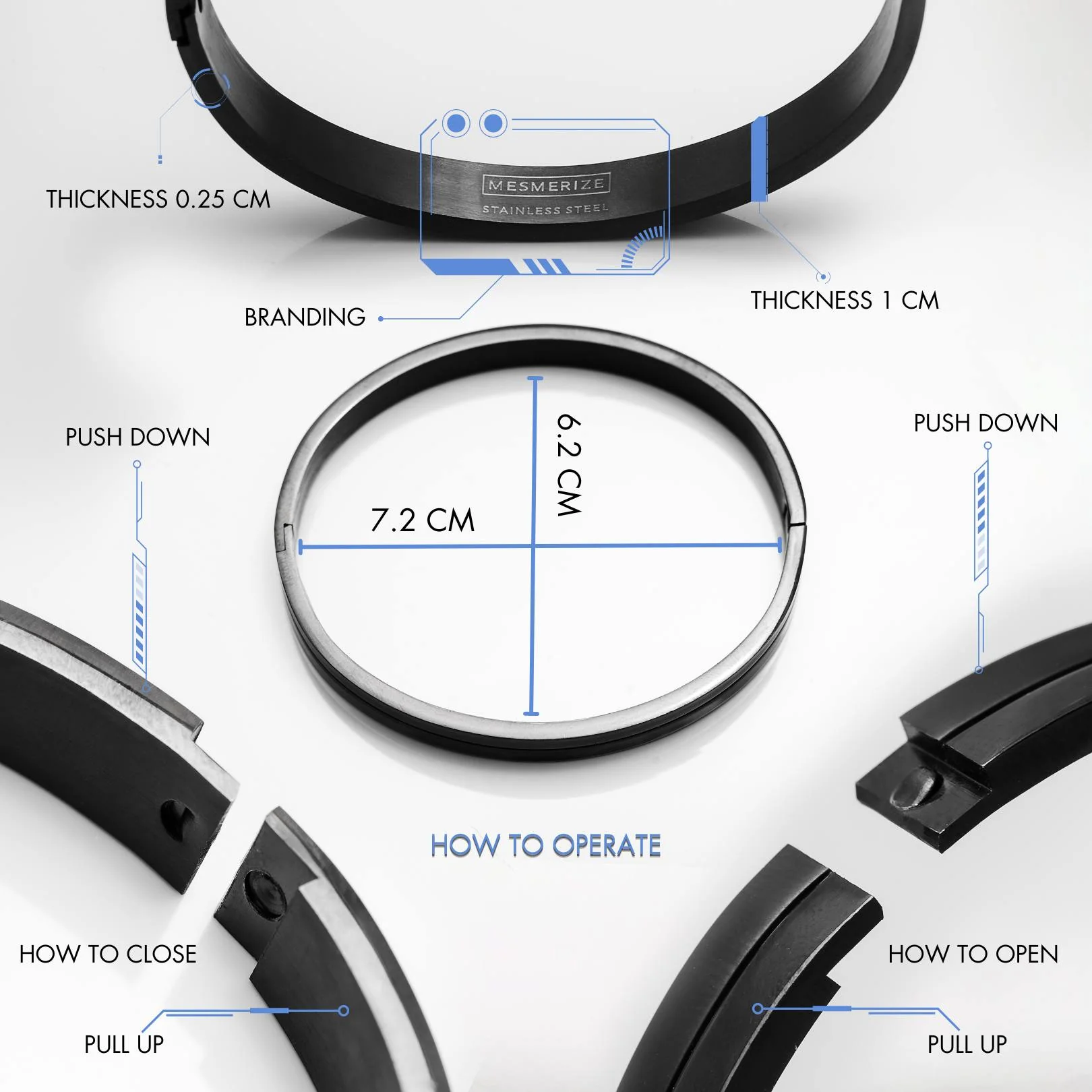 Apollo Oval Kada Bracelet - Image 6