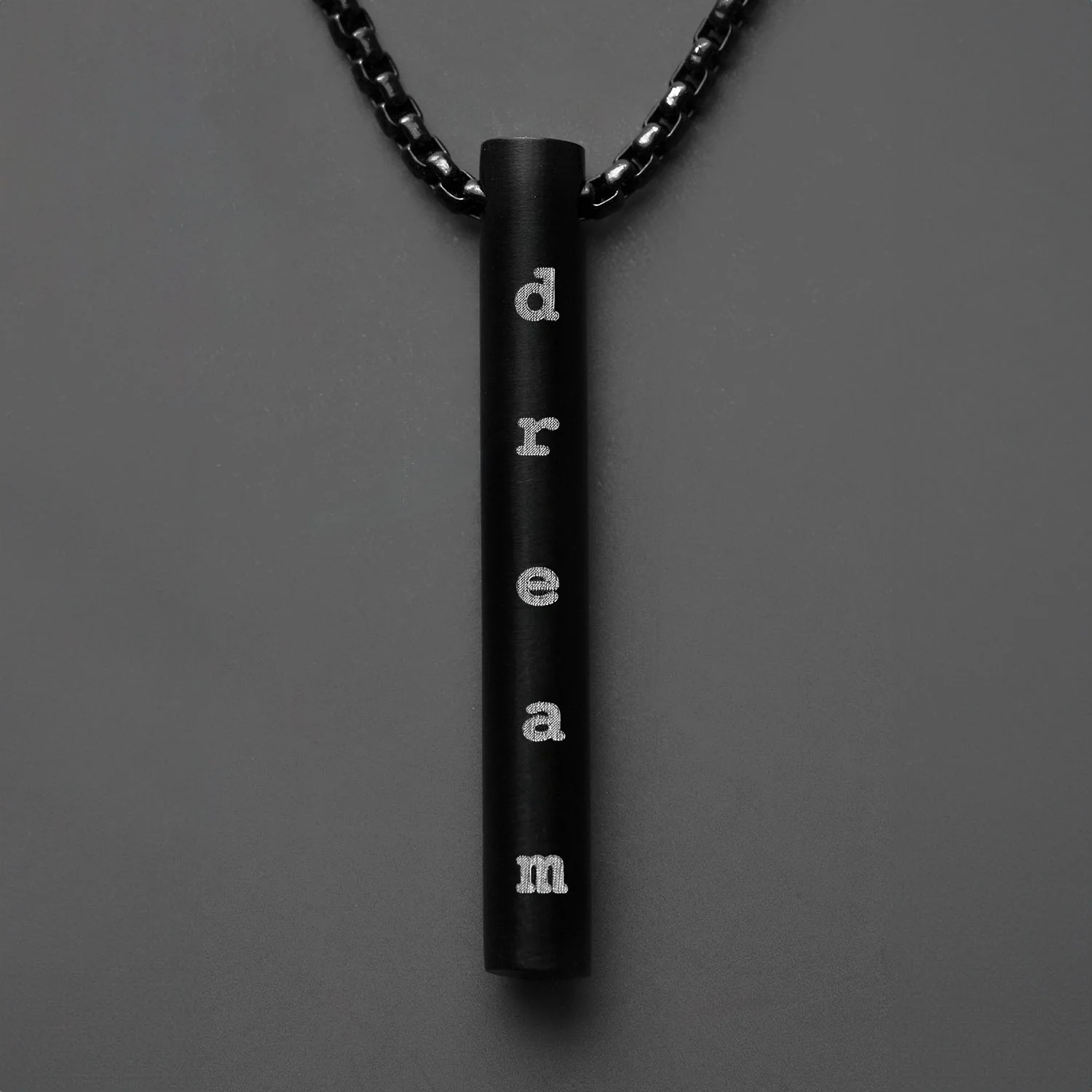 Motivation Minimal Barrel Necklace