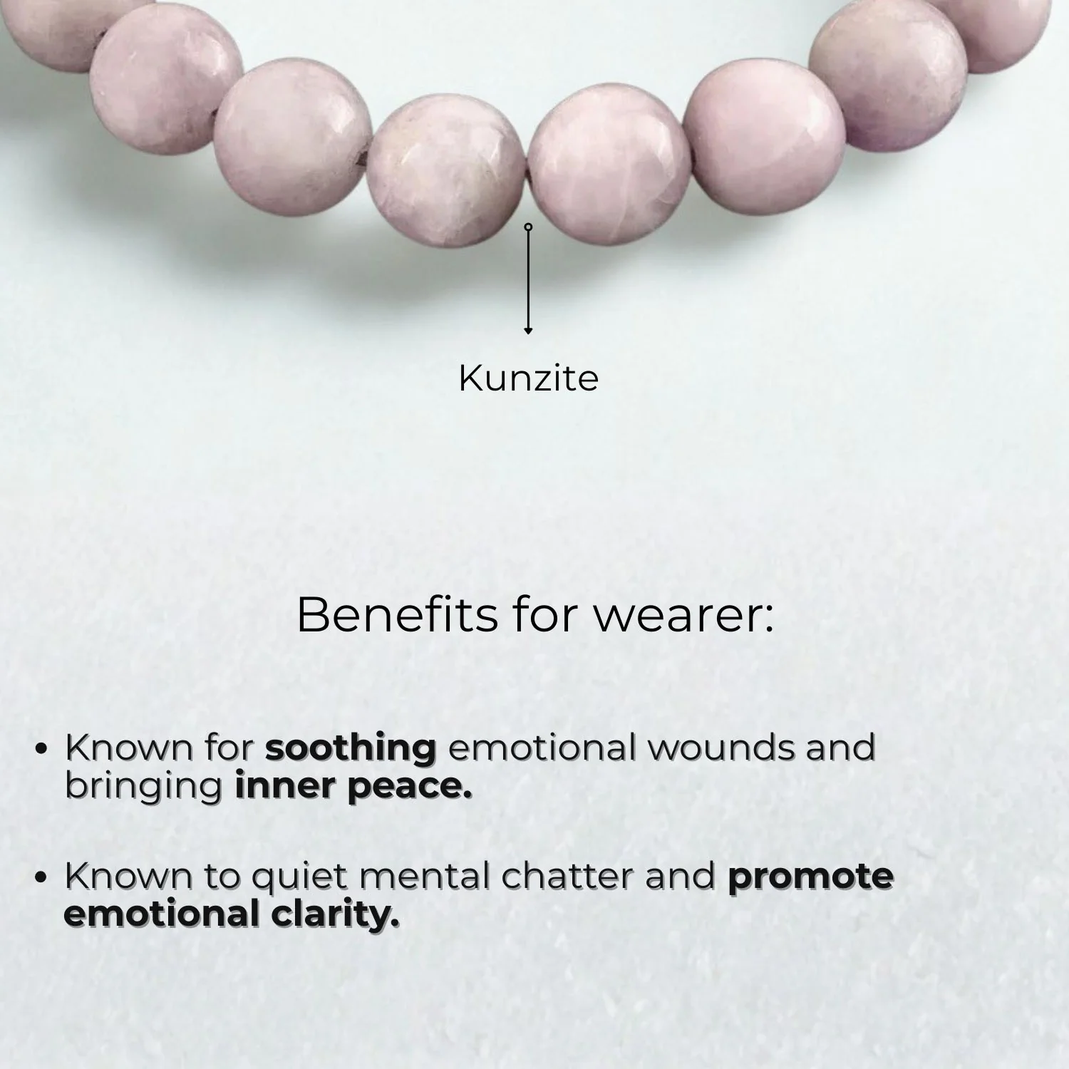 Nurturing Kunzite Natural Stone Bracelet With MagSnap 3 - Image 2