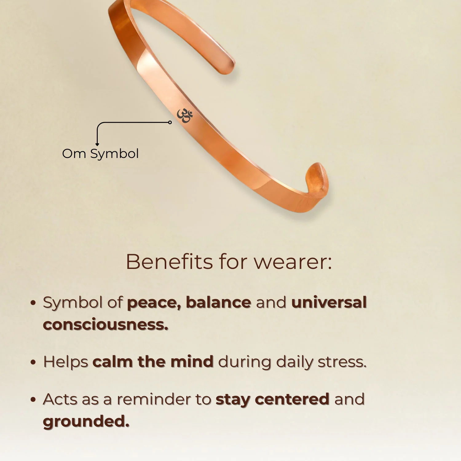 Om Gloss Cuff Adjustable Bracelet - Image 26