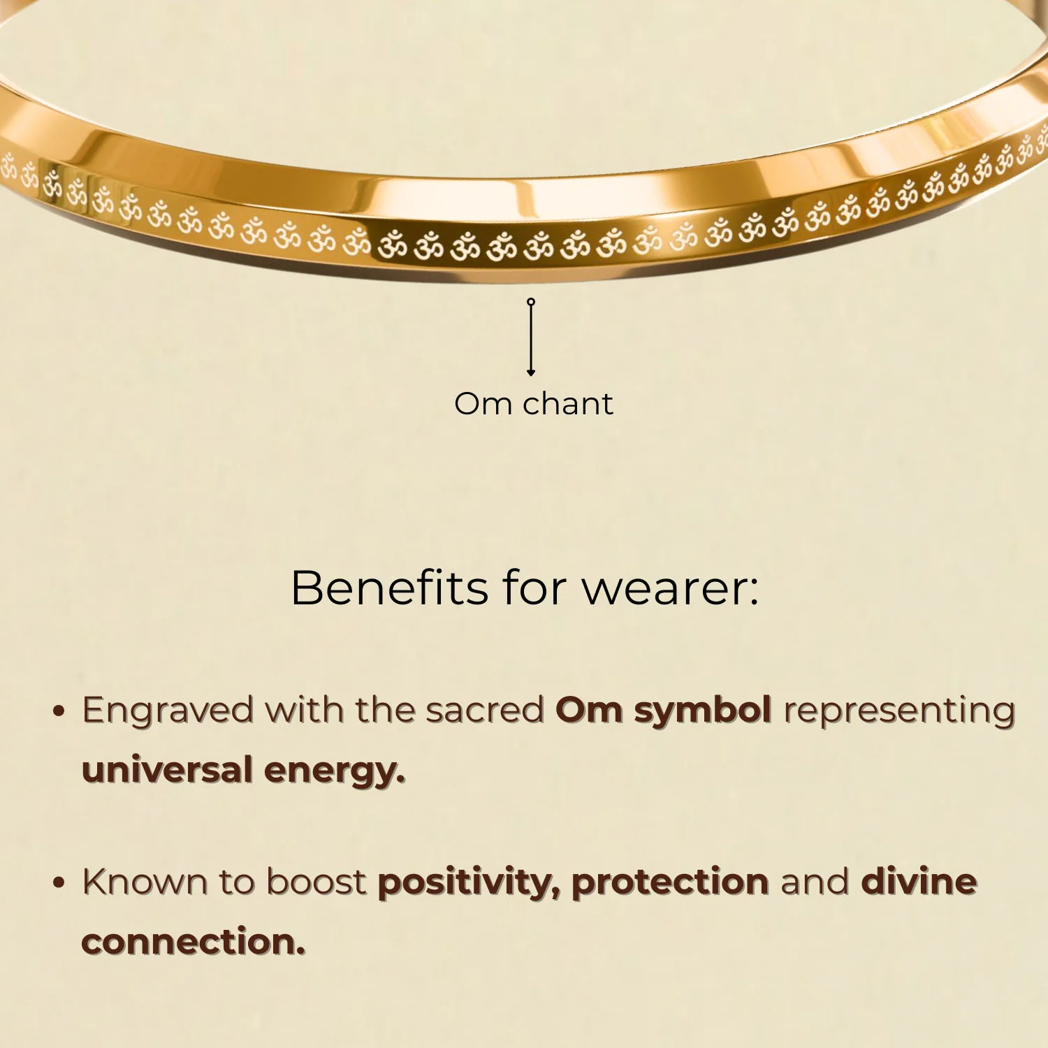 Om MicroCarved Round Kada - Image 18