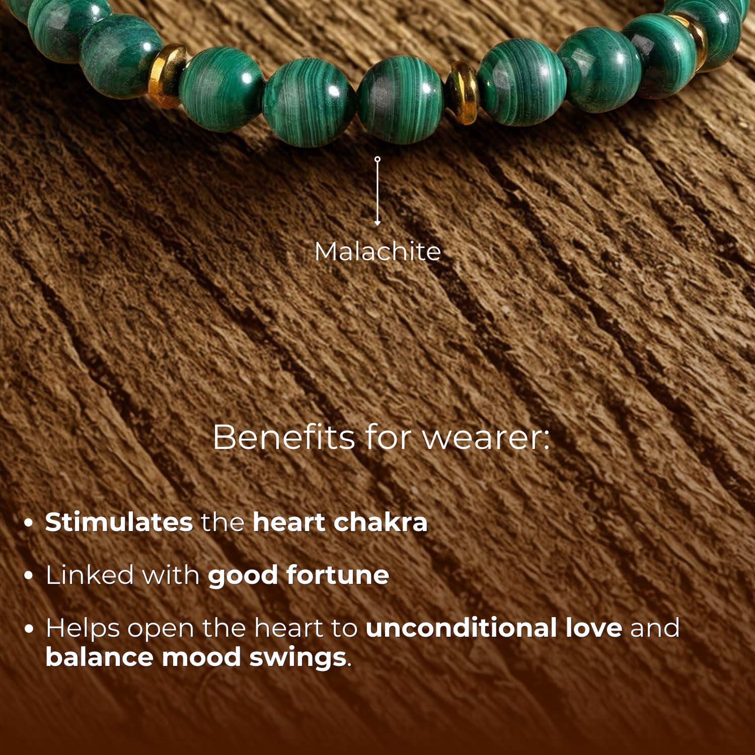 Prosperity Malachite Natural Stone Bracelet with Magsnap 3 - Image 2