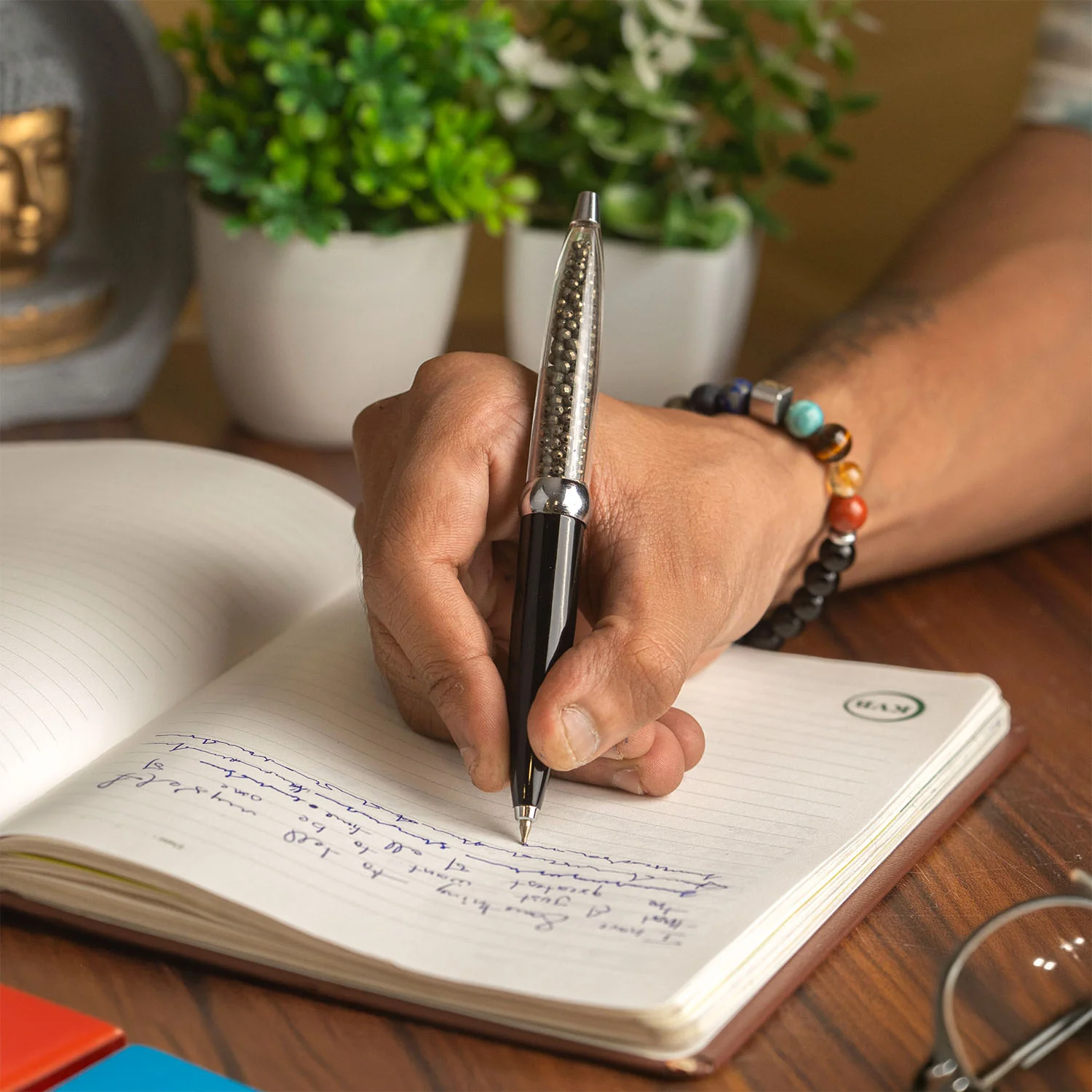Pyrite MagSpin Rotating Desk Pen with DryFlow Ink - Image 10