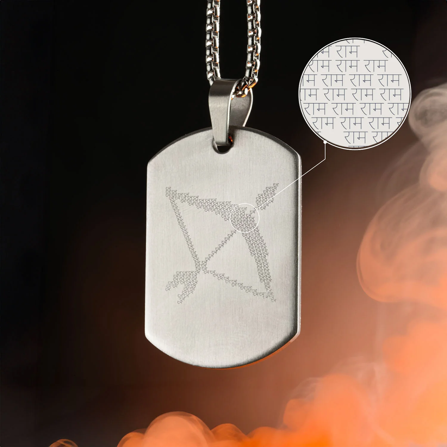 Ram Baan MicroCarved Tag Necklace