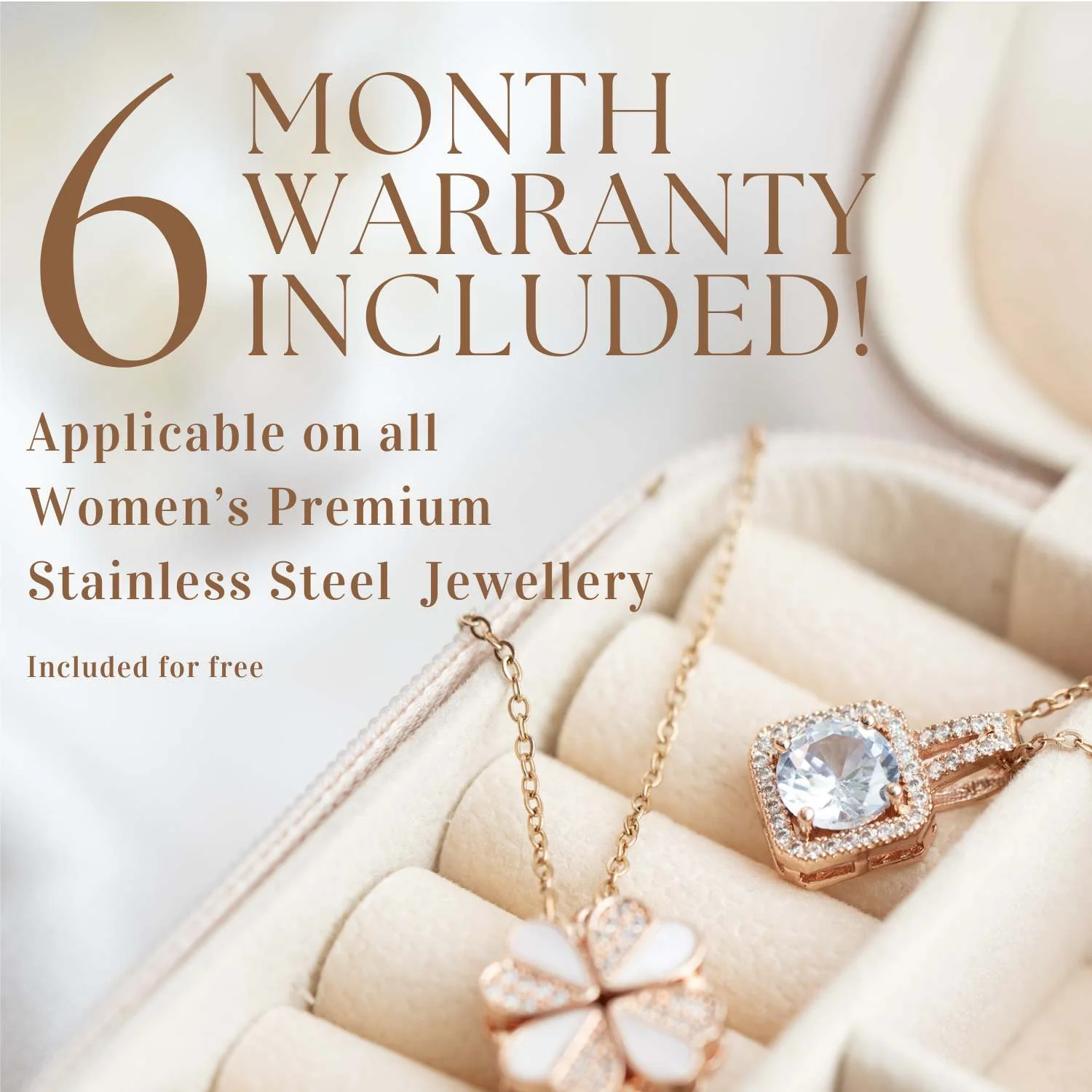Rose Gold Dual Layer Diamond Ring - Image 3