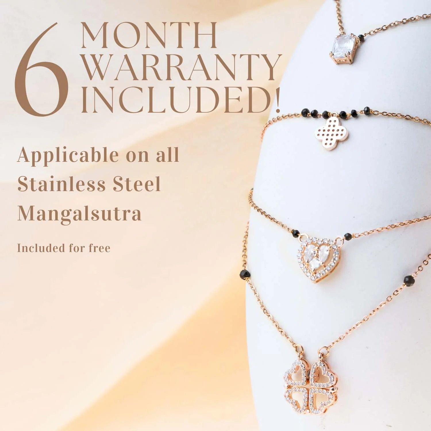 Rose Gold Evil Eye Mangalsutra - Image 4