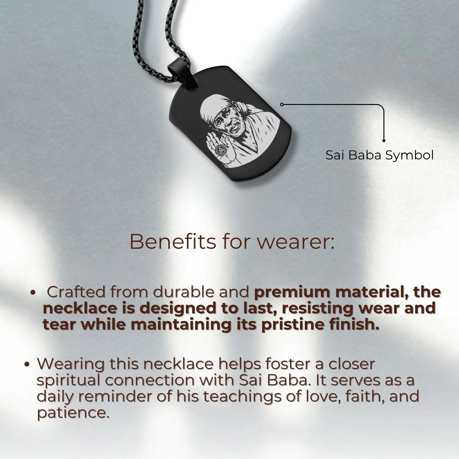Sai Baba Tag Necklace - Image 16