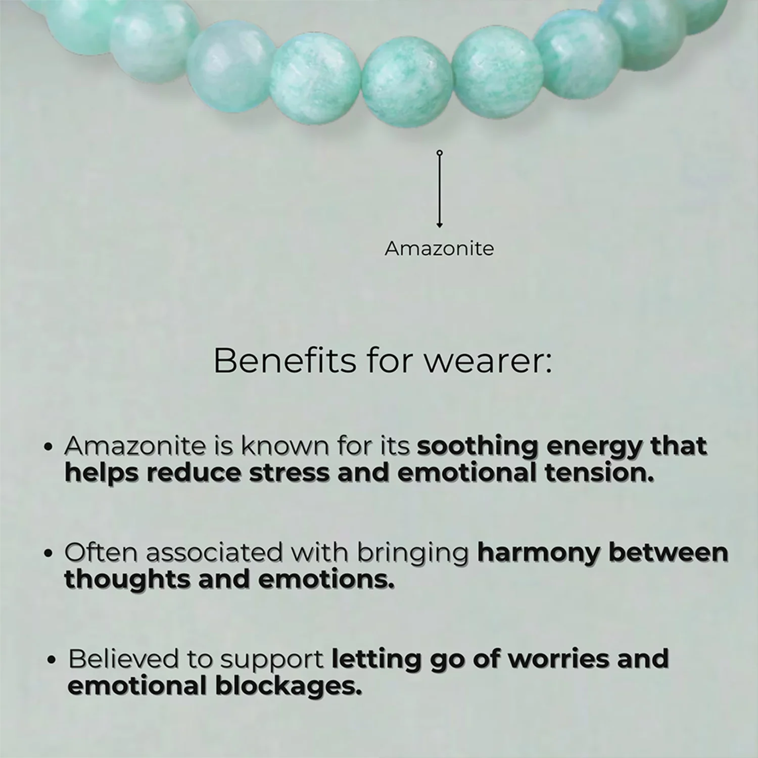 Serene Amazonite Natural Stone Bracelet - Image 11