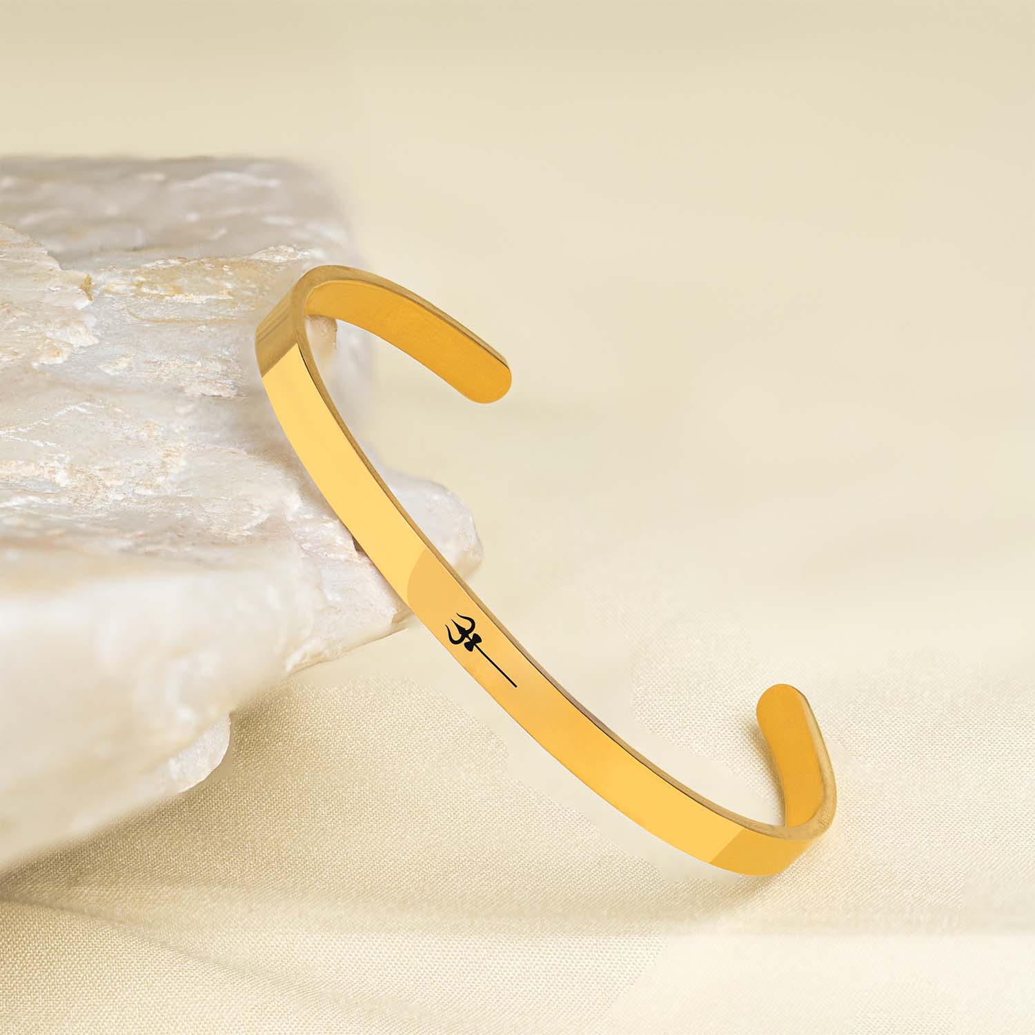Shiv Trishul Gloss Cuff Adjustable Bracelet - Image 25