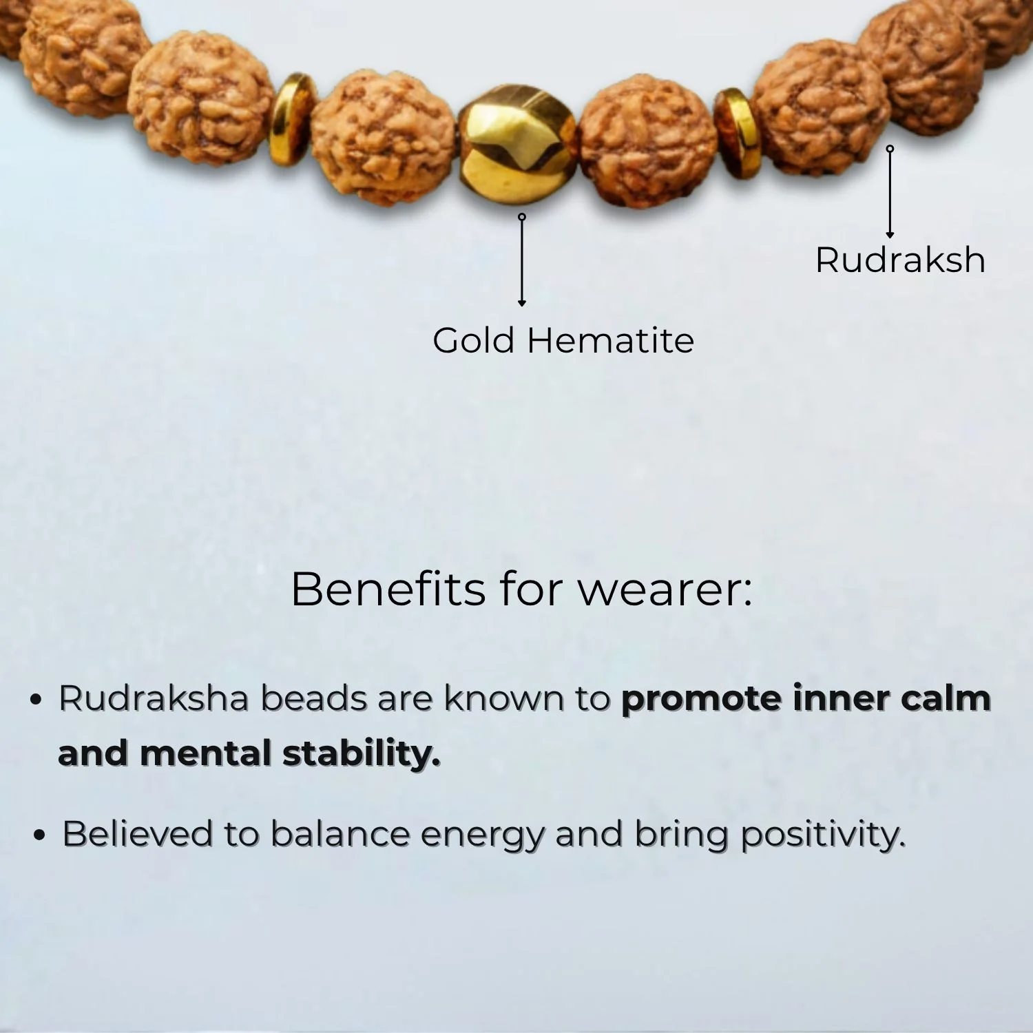 Spiritual Rudraksh Natural Stone Bracelet - Image 11