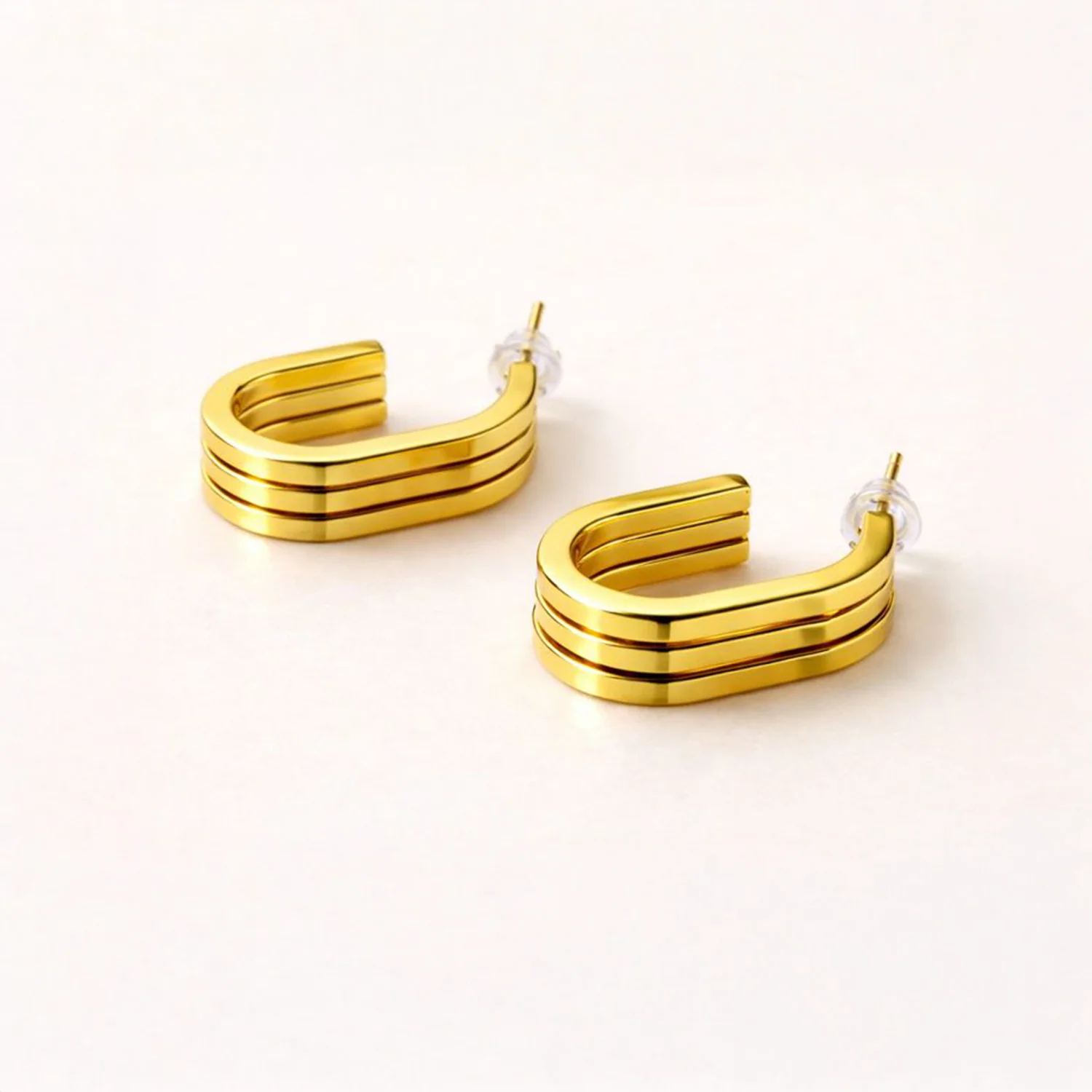 Trinity Band Hoops Earring