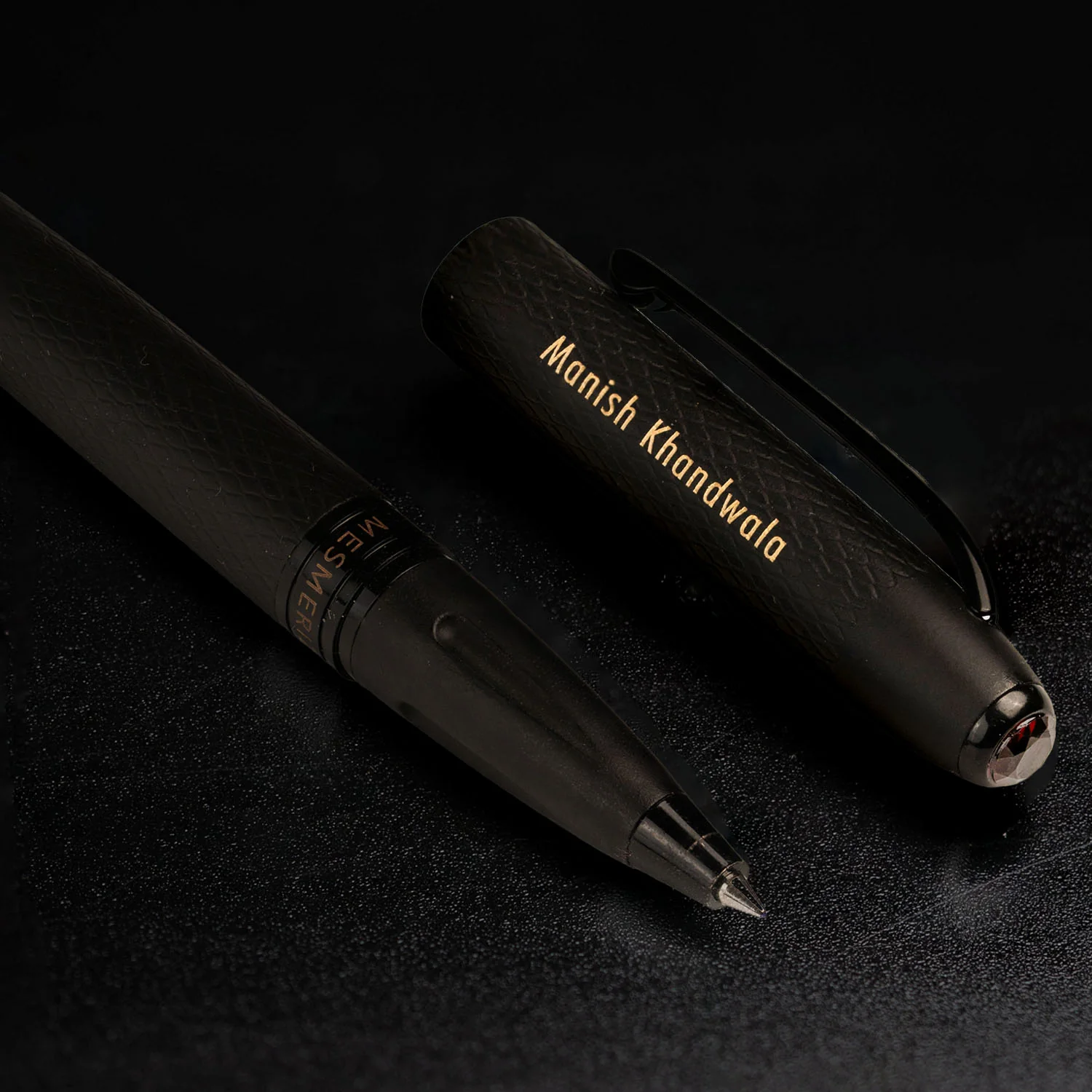 Ultra Matte Black Garnet 2 in 1 MagSnap Roller Ball Pen with Stylus - Image 7