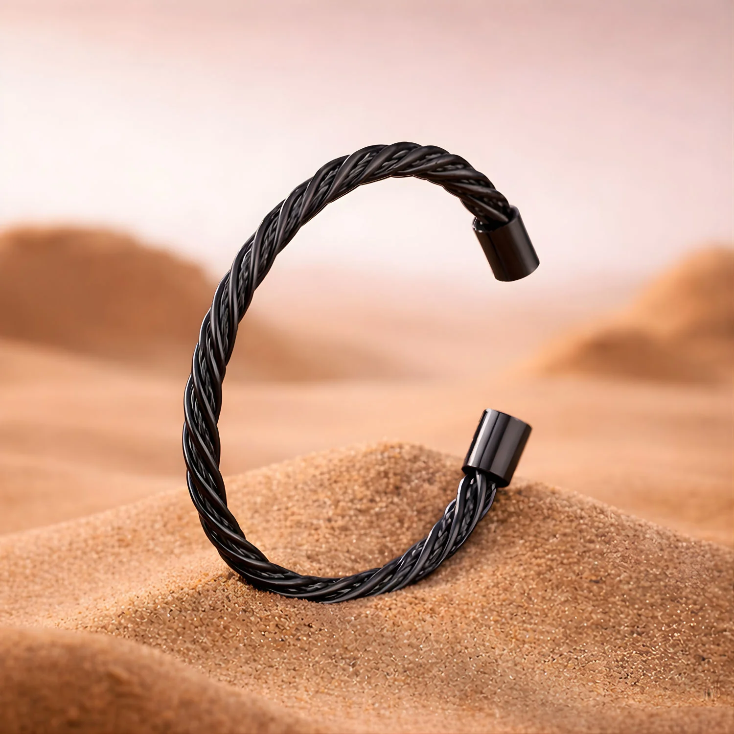 Wire Braided Cuff Bracelet