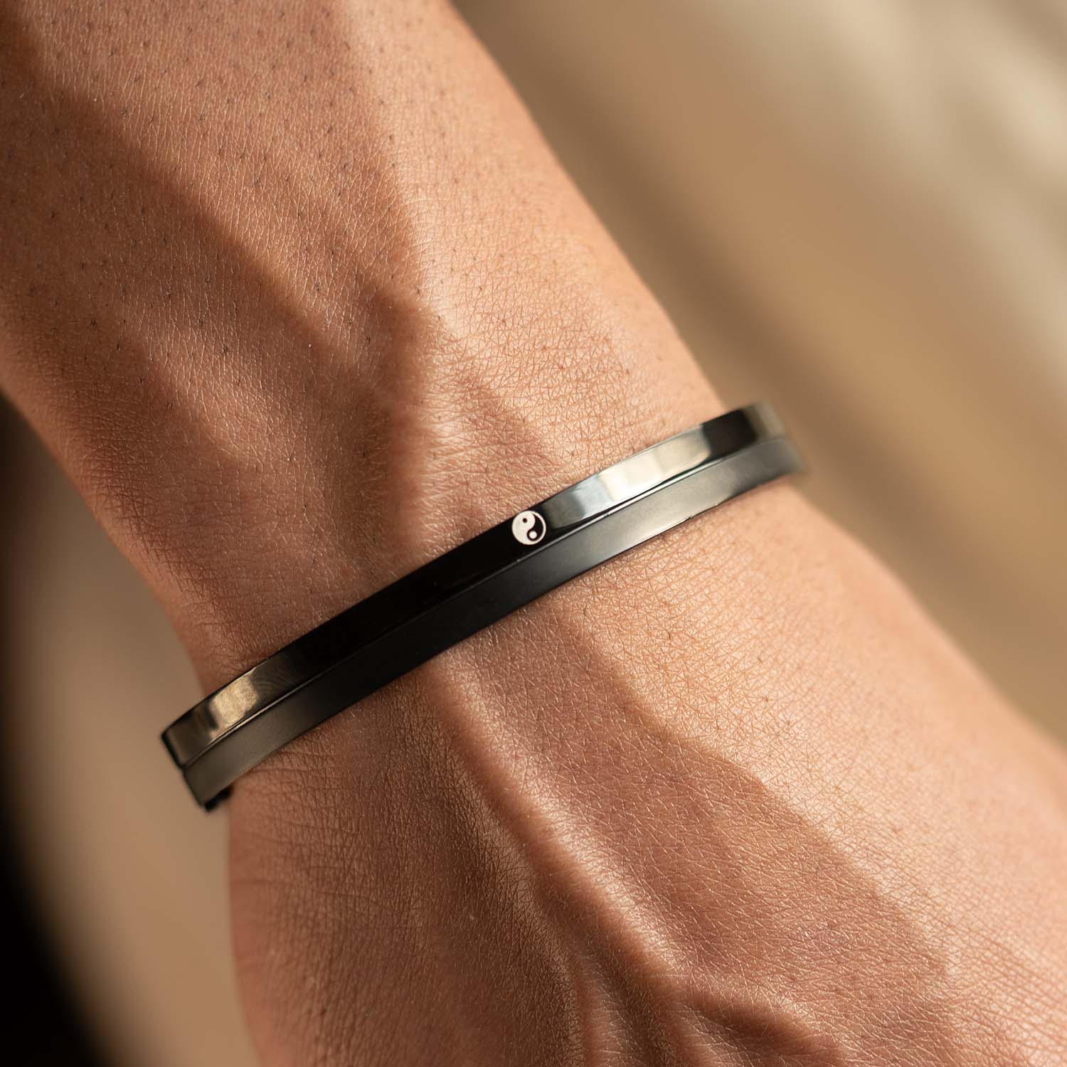 Yin Yang Oval Kada Bracelet